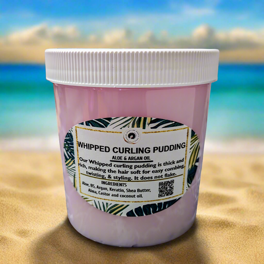 WHIPPED CURLING PUDDING- ALOE & ARGAN OIL 16 oz